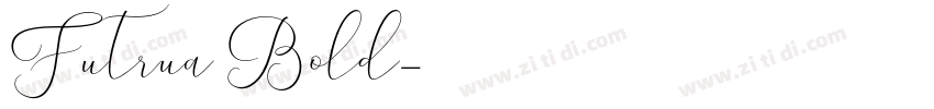 Futrua Bold字体转换
